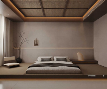 Wabi-sabi Style Bedroom-ID:473952055