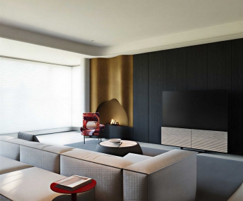 Modern A Living Room-ID:771682986