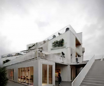 Modern Appearance Of Commercial Building-ID:569477082