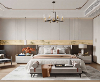 New Chinese Style Bedroom-ID:630480051