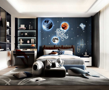 Modern Boy's Room And Son's Room-ID:997416973