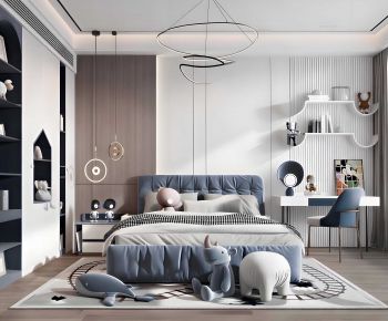 Modern Boy's Room And Son's Room-ID:456681977