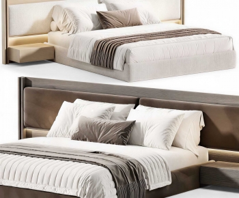 Modern Double Bed-ID:388708114