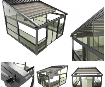 Modern Glass Sun Room-ID:453069227