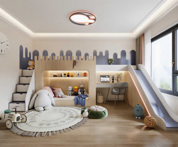 Modern Boy's Room And Son's Room-ID:768495085