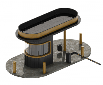 Modern Security Booth-ID:163079026