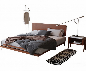 Modern Double Bed-ID:388036015