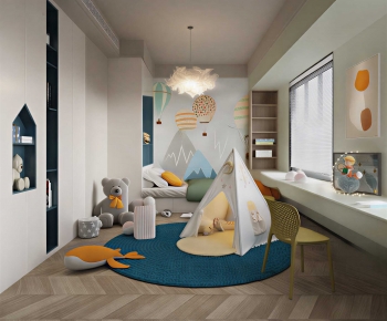 Modern Boy's Room And Son's Room-ID:763361933