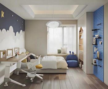 Modern Boy's Room And Son's Room-ID:872318987