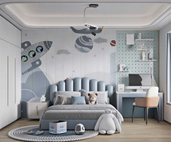 Modern Boy's Room And Son's Room-ID:501705887
