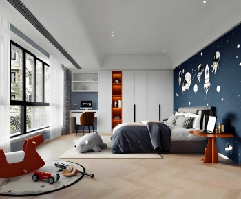 Modern Boy's Room And Son's Room-ID:838135004