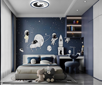 Modern Boy's Room And Son's Room-ID:832954883