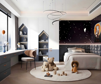 Modern Boy's Room And Son's Room-ID:490940097