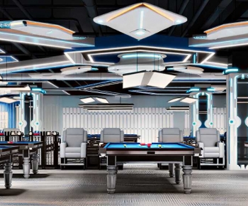 Modern Billiards Room-ID:731616975