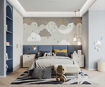 Modern Boy's Room And Son's Room-ID:498471987