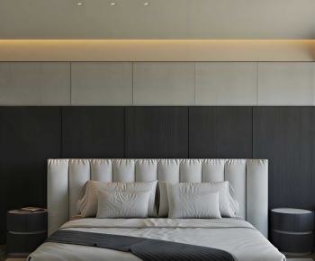 Modern Double Bed-ID:658982992