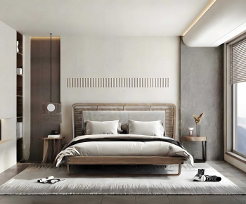 Wabi-sabi Style Bedroom-ID:101981219