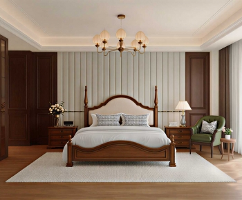 American Style Bedroom-ID:702636009