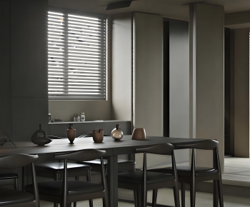 Wabi-sabi Style Dining Room-ID:230082994