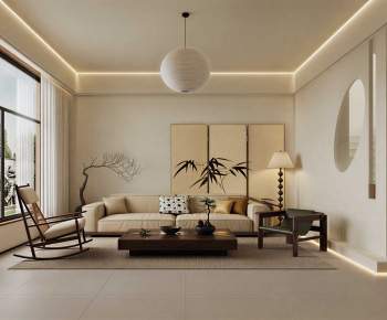 Wabi-sabi Style A Living Room-ID:484339002