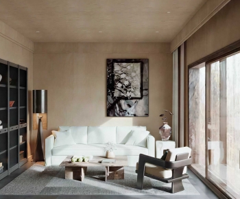 Wabi-sabi Style A Living Room-ID:551882989