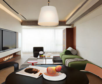 Modern A Living Room-ID:823750971