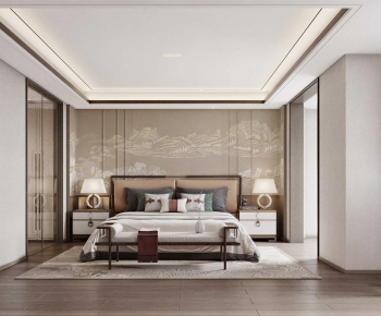 New Chinese Style Bedroom-ID:439783104