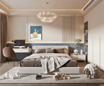 Modern Boy's Room And Son's Room-ID:740746976