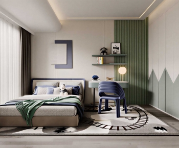 Modern Boy's Room And Son's Room-ID:696089345