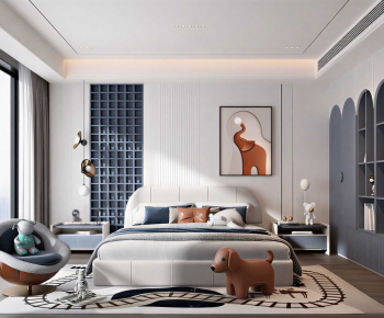 Modern Boy's Room And Son's Room-ID:735817914