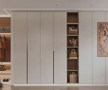 Modern Clothes Storage Area-ID:241658934