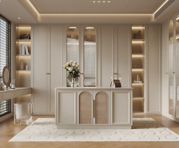 Modern Clothes Storage Area-ID:941253904