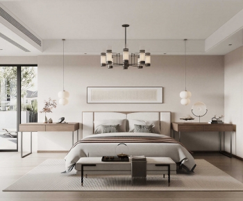 New Chinese Style Bedroom-ID:860924014
