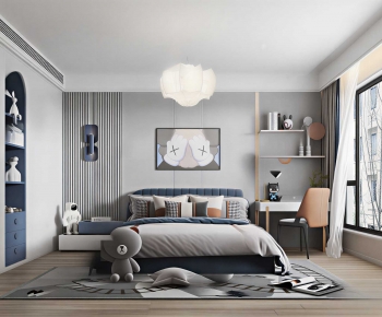 Modern Boy's Room And Son's Room-ID:952286011