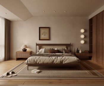 Wabi-sabi Style Bedroom-ID:741760741
