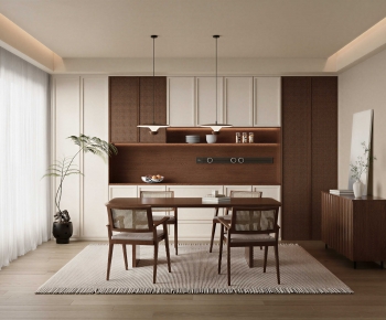 Wabi-sabi Style Dining Room-ID:330523973