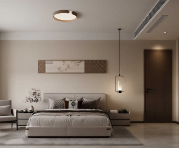 New Chinese Style Bedroom-ID:222384936