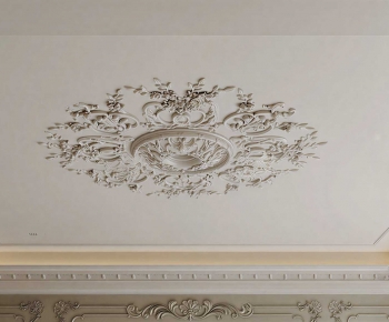 European Style Plaster Carved Top Plate-ID:634690055