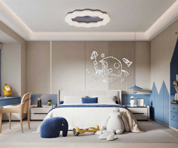 Modern Boy's Room And Son's Room-ID:960782051