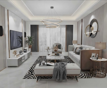 Modern A Living Room-ID:437036996