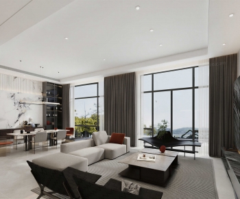 Modern A Living Room-ID:367961883