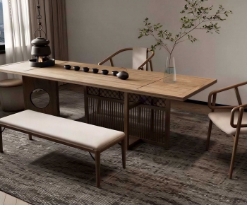 New Chinese Style Tea Tables And Chairs-ID:946794994