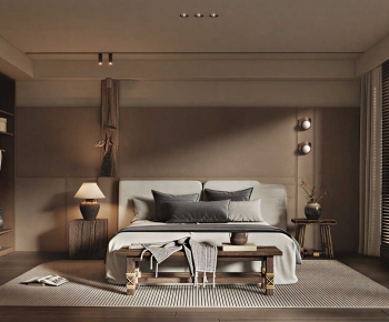 Wabi-sabi Style Bedroom-ID:834894901