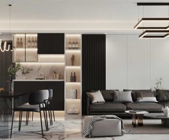 Modern A Living Room-ID:155747896