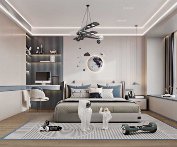 Modern Boy's Room And Son's Room-ID:881674057