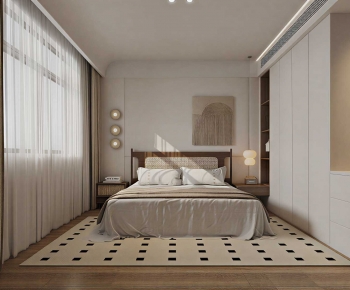 Wabi-sabi Style Bedroom-ID:847245939