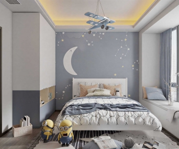Modern Boy's Room And Son's Room-ID:881228927