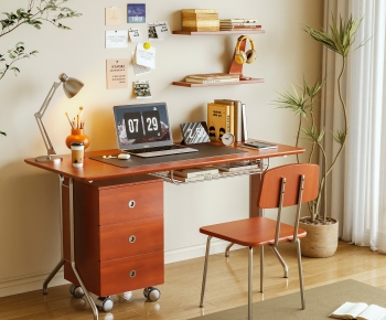 Modern Computer Desk And Chair-ID:680526971