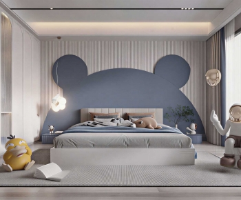 Modern Boy's Room And Son's Room-ID:491056928