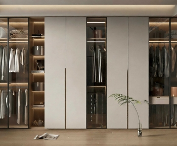 Modern Clothes Storage Area-ID:419207107